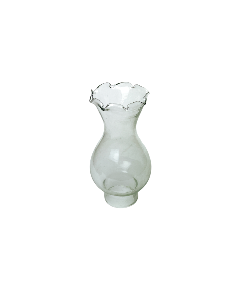Small Lotus Style Oil Lamp Chimney with 40mm Base Oil Lamp Chimneys